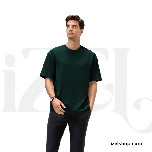 bottle green DROP SHOULDER