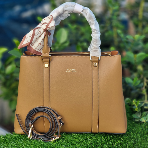 China ✨ Classic – Premium Ladies Handbag ✨ (light  brown)