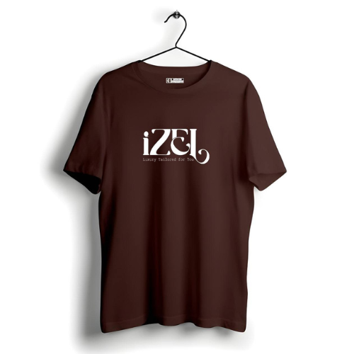 dark coffe Printed Drop Shoulder T-Shirt