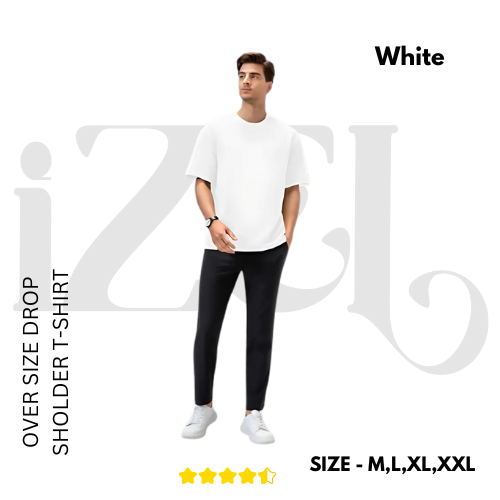 Drop Shoulder T-Shirt White