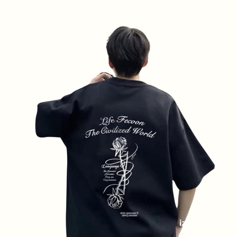 Printed Drop Shoulder T-Shirt