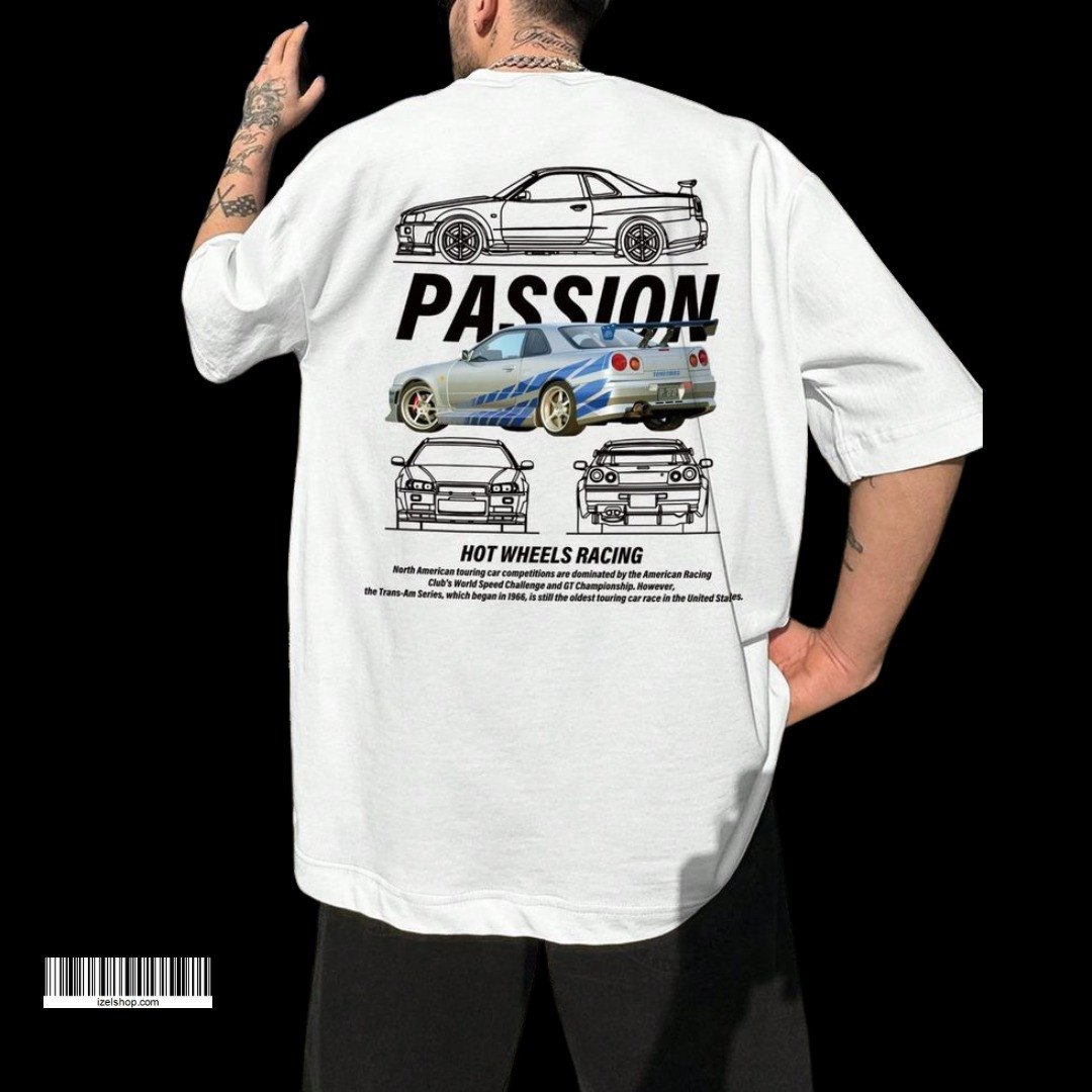 printed drop shoulder t shirt.