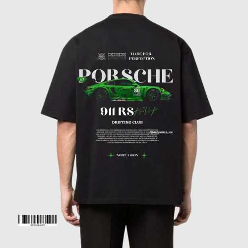 printed drop shoulder t shirt.